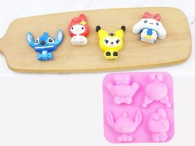 Molde silicona kuromi y stich